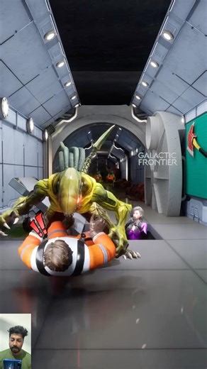 Galactic Frontier: How to escape an Alien #viralshort #galacticfrontier