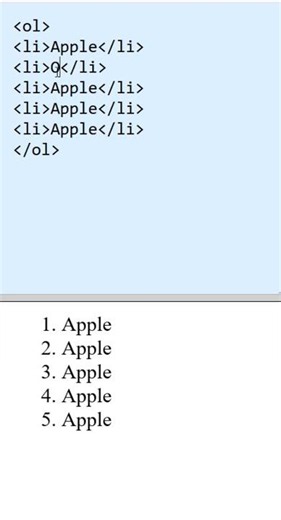 Ordered List HTML Tutorial #html #coding #webdevelopment