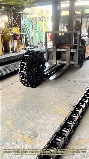 Unfurling the Tread: How a Forklift Revives a 5-Ton Machine