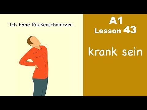 A1 - Lesson 43 l krank sein | Learn German for beginners