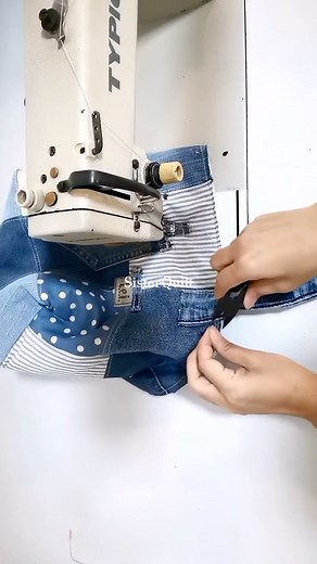 How to make recycled denim bag | sewing | easy | tutorial� #fblifestyle #online #handmade #bag #DIY #tutorial | SisterQuilt