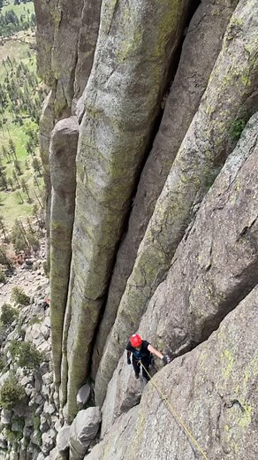 Are you thinking about climbing the Tower? No better time to book a trip than now! Message us for more details! #devilstowerclimbing #climbing #devilstower #wyoming | Devils Tower Climbing