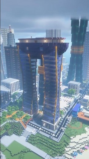 Modern Minecraft Skyscraper Timelapse #minecraftbuild