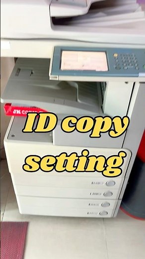 Photocopy machine ￼ ID setting Canon all model🔥