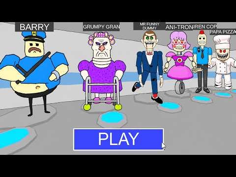 ALL 2D BARRY MORPHS! BARRY'S PRISON RUN! #roblox #obby