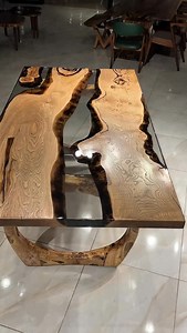 712K views · 14K reactions | Chestnut Table with Clear Epoxy #handmade #diningtable #epoxyresin | Gül Natural Furniture | Facebook