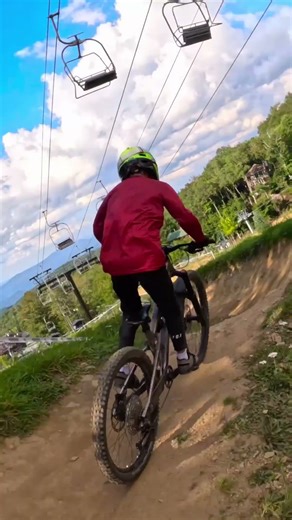 Berm slash and fast flow at Beech Mountain (NC) #MTB #BikePark #shorts