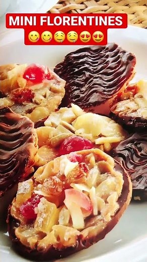 Easy Chocolate Florentines | How To Make FLORENTINE COOKIES! 😋😋😋😋😋