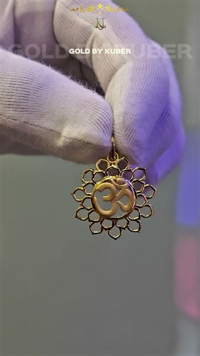 gold om locket ✨ || gold om shiv locket ✨ || made by - Kuber Jewellers And Sons ⚜️ || #shorts