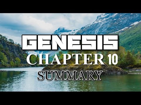GENESIS CHAPTER 10 SUMMARY