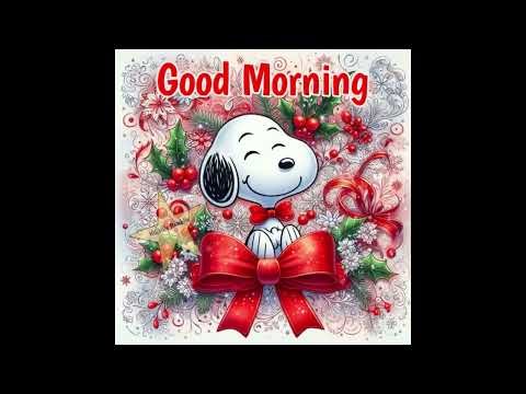 Good Morning From Snoopy and the Big Red Bow
