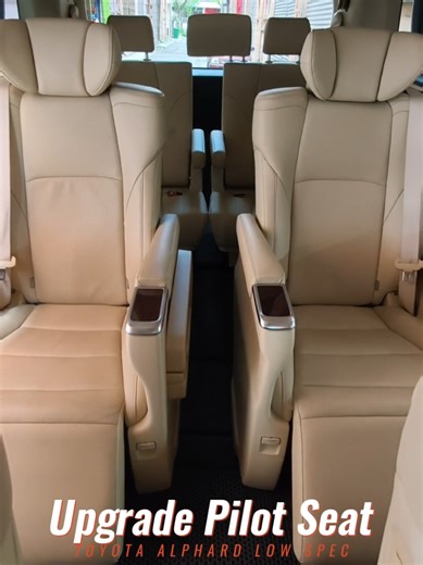 Toyota Alphard agh30 Low Spec Upgrade Luxury Pilot Seat Full set🔥🔥 Thank you Boss Coming to Beyond Seating to Convert Seat for your Alphard‼️‼️ If your Original Seat very Uncomfort for your Customer/Family to sit on, Why Dont Try Convert to Some Comfort and Enjoy Seat ✨✨ ☑️Full set Convert Original Alphard agh30 Pilot Seat Console box Original ✅LUXURY ✅ ✅COMFORT ✅ ✅PREMIUM ✅ ✅ORIGINAL ✅ ✅QUALITY ✅ ✅STYLISH ✅ LIKE👍and FOLLOW❤️ To see more Fascinating Seat Modification🚙💖 For more Information 