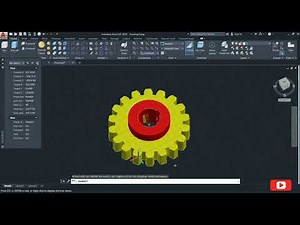 3D GEAR DESIGN IN AUTOCAD | 3D Design | How to Make Gear in AutoCAD? | AutoCAD 3D Tutorial, Training