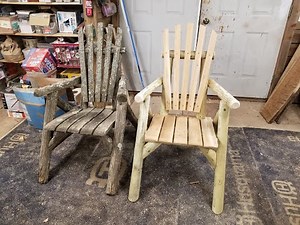 THE WORKSHOP. Building a Log Campfire Chair. Step by Step.