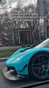13K views · 104 reactions | Andrew Tate's new €3 million Koenigsegg Jesko, while driving in Romania, broke down in the middle of the road. Via : tatestherealworld #koenigsegg #jesko #andrewtate #romania #supercar #hypercar #luxe #luxury #luxurylifestyle #cars #money #rich | G-E Supercars | Facebook