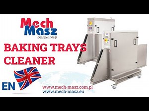 Baking Trays Cleaning Machine with oiling system