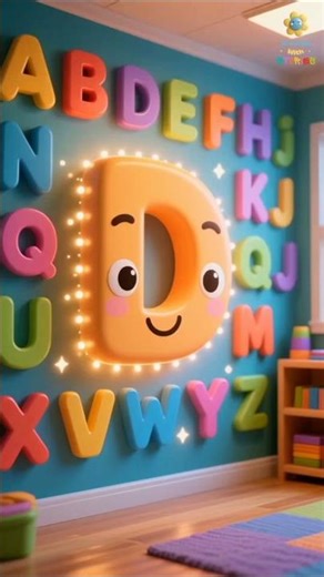 Letter D Cartoon for Kids | Learn Alphabet D 🎨