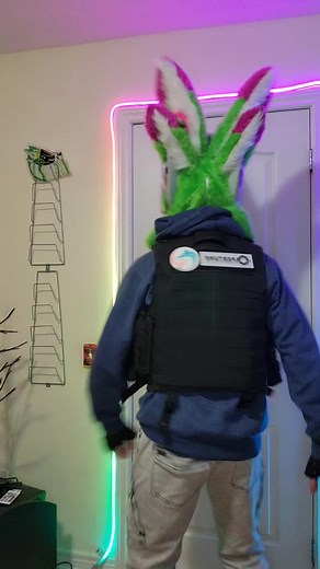 I am who I am and you can't do anything about it #fyp #furry #furryfandom #fursuit #protogen #protogenfurry #protogenfursuit