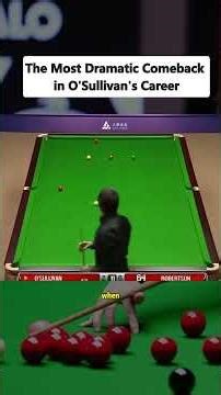 O'Sullivan’s Most Furious Comeback Ever? | 2018 Shanghai Masters