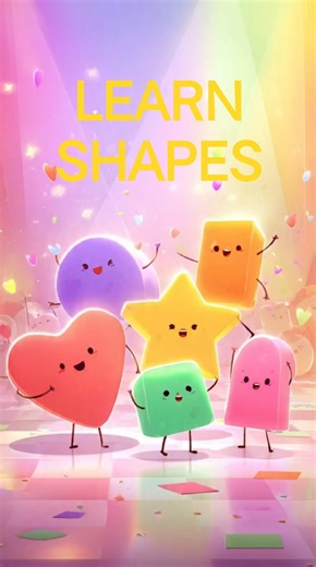 Learn Shapes for Kids | Shapes Poem in English & Urdu 🔴🟦