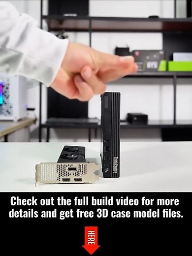 Lenovo tiny +RTX3050 3D case RGB fan LCD mods #gaming