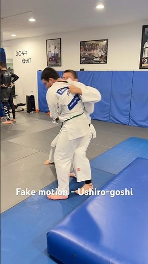 Ushiro-goshi with Fake Motion | Timing & Balance Setup #judo #judotraining #martialarts
