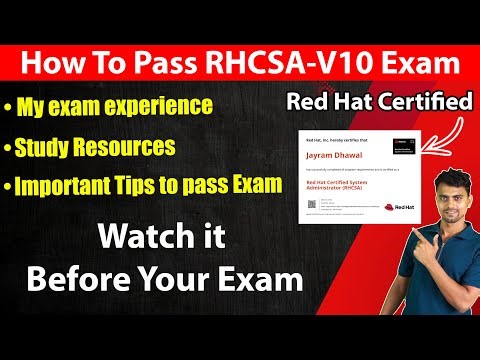 How To Pass RHCSA V10 Exam | RHCSA EX200 V10 Exam | EX200V10 Exam Tips | RHCSA V10 Exam Tips |