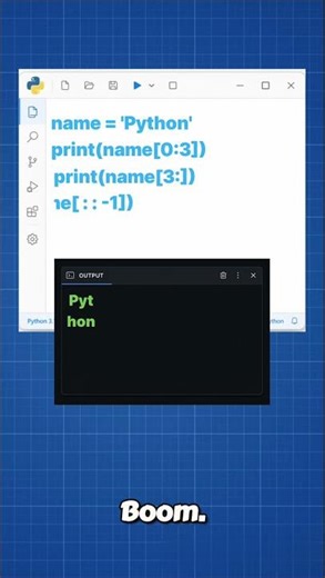 Day 18 Learning Python 👉 Comment “SLICING” if you understood this 🔥 #python #learnpython