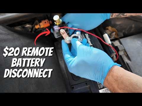 Remote 12v battery disconnect switch installation and review