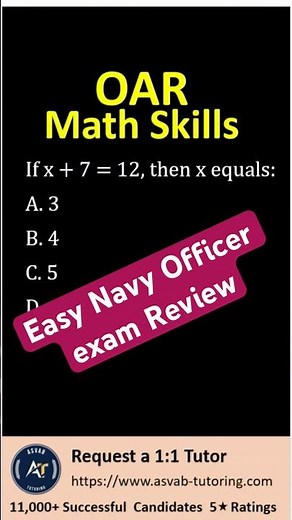 OAR Math Skills Practice | Solve Basic Algebra Equations Step by Step Easily