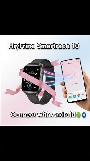 HryFine Smartwatch 10 ko Android phone se connect karna ab bilkul easy! ⌚📱#HryFine#Smartwatch#Androi