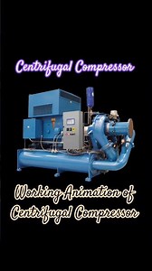 Centrifugal Compressor #animation #video #engineering