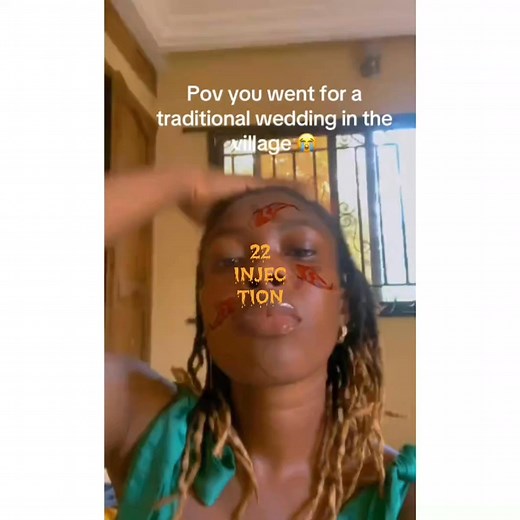 Woman who attended a traditional marriage in the village shares a scene from the celebration. 🎥: dearestbethel (TikTok) | 22injection