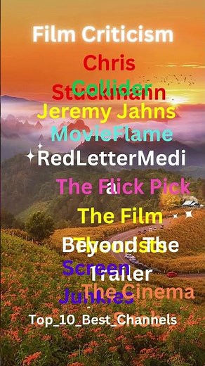 Top 10 Best Film Criticism YouTube Channels You Should Follow 🎬🍿
