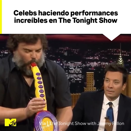 2.9M views · 10K reactions | Performances ICÓNICAS que pasaron por The Tonight Show 蘭 Jack Black mi spirit animal✨✨ #MTVCelebsLA #TheTonightShow #JimmyFallon #JackBlack #CaraDelevingne #Adele #EdSheeran | MTVLA | Facebook