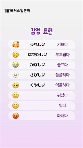 일본어 감정 표현 이 영상으로 쉽게 배우세요 #shorts