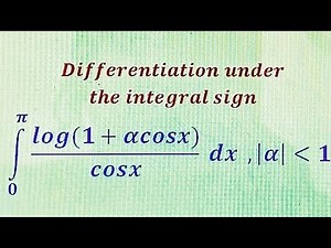 How to evaluate integrals by method of Differentiation under the integral sign - Leibnitz Rule