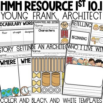 HMH Into Reading | 1st Grade | Module 10.1 | Young Frank, Architect | Worksheets