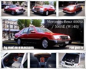GTA 4 Mercedes-Benz 400SE/500SE (W140) Mod - GTAinside.com