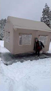 Luxury Tent Camping in the Snow