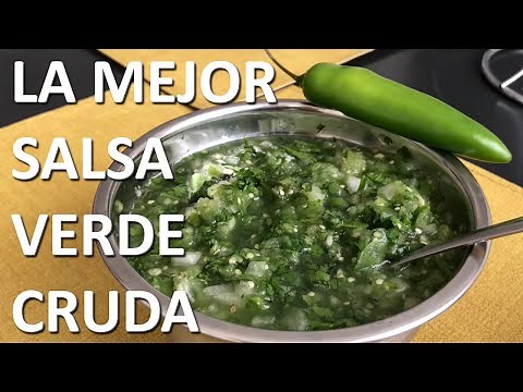 Cómo Hacer Salsa Verde Cruda | #salsamexicana #cocinamexicana #comidamexicana