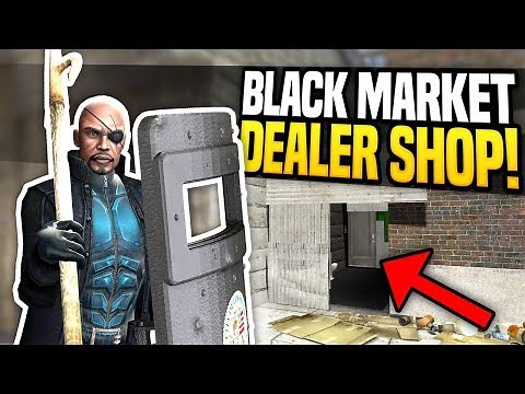 BLACK MARKET DEALER SHOP - Gmod DarkRP | Selling Riot Shields!