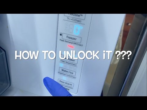 HOW TO UNLOCK THE SAMSUNG FRIDGE CONTROL PANEL ???