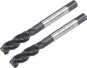 [Hot Item] M8 X 1.25 Spiral Flute Thread Tap Metric Machine Threading Tap HSS Nitriding Coated Round Shank with Square End