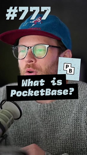 PocketBase is your dream backend. ✅ Database ✅ ORM ✅ Server ✅ Code ✅ File storage ✅ Auth Today's episode #777 The Modern Dev CMS - Pocketbase Pocketbase provides a full backend with database, authentication, file storage, and more in an easy-to-use interface. all links at syntax.fm/777 #pocketbase #backend #authentication #webdeveloper #database #storage #programming #productivity