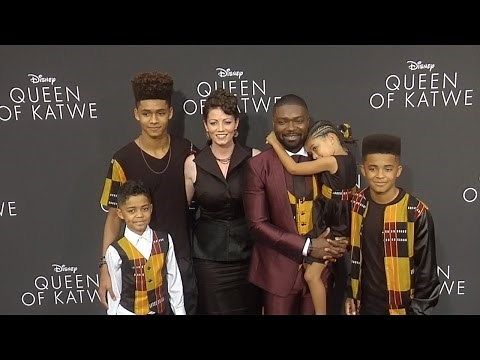 David Oyelowo, Jessica Oyelowo & Kids "Queen of Katwe" Premiere