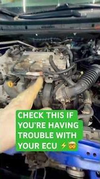 CHECK THIS IF YOU’RE HAVING TROUBLE WITH YOUR ECU ⚡🤯#ECUIssues #CarProblemSolver #MechanicTips #fyp