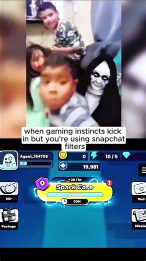 when gaming instincts kick in but you're using snapchat filters