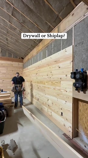 Black Metal Ceiling vs. Shiplap for Your Garage
