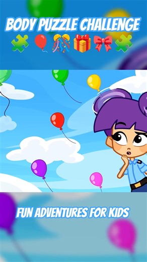 Can You Find All Puzzle Pieces? 🕵️‍♀️✨ Body Puzzle Challenge Game for Kids